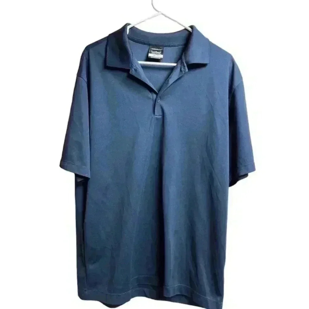 Nike Golf Men's Polo Size Medium Navy‎ Blue